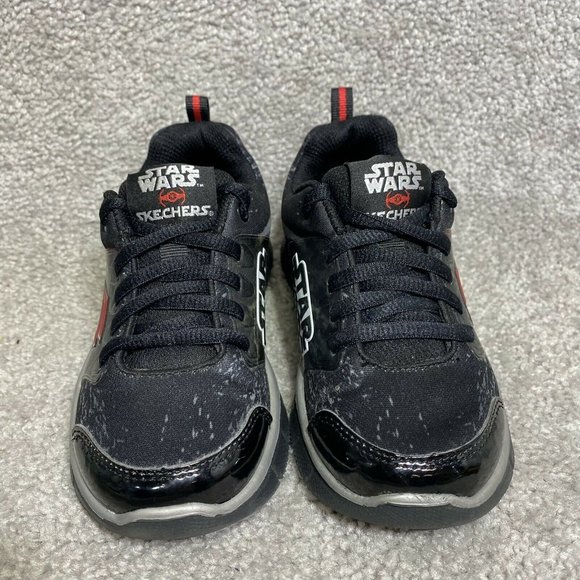 SKECHERS Youth EQUALIZER-MEGASONIC BLACK/RED STAR WARS 97020L Youth Size 12 - Picture 3 of 9